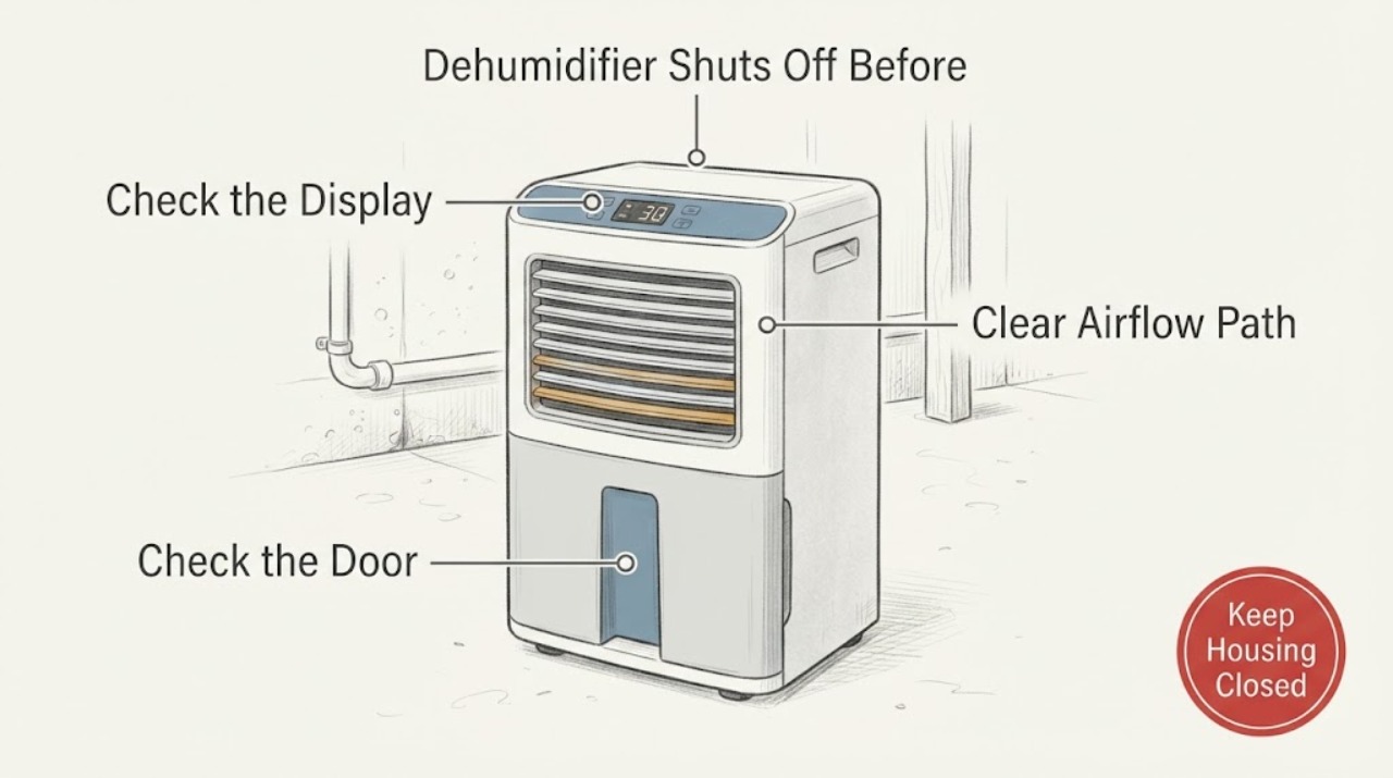 Dehumidifier Shuts Off Before