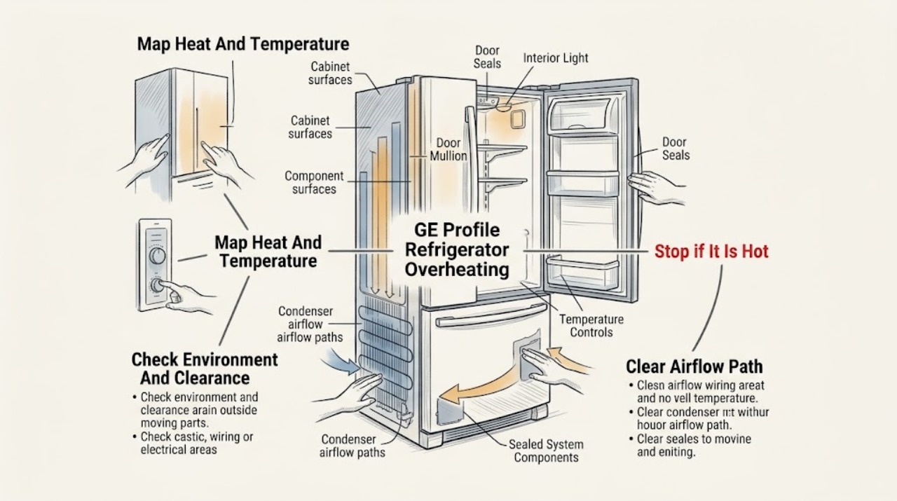 GE Profile Refrigerator Overheating