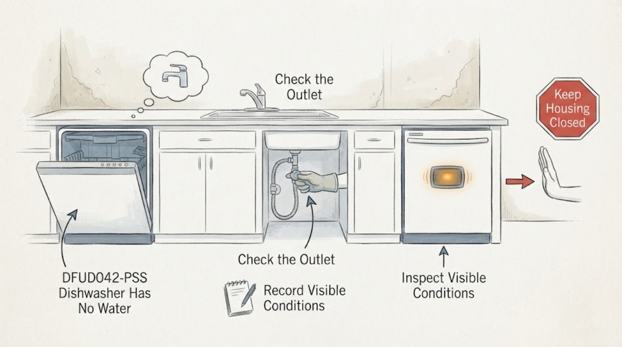 DFUD042-PSS Dishwasher Has No Water