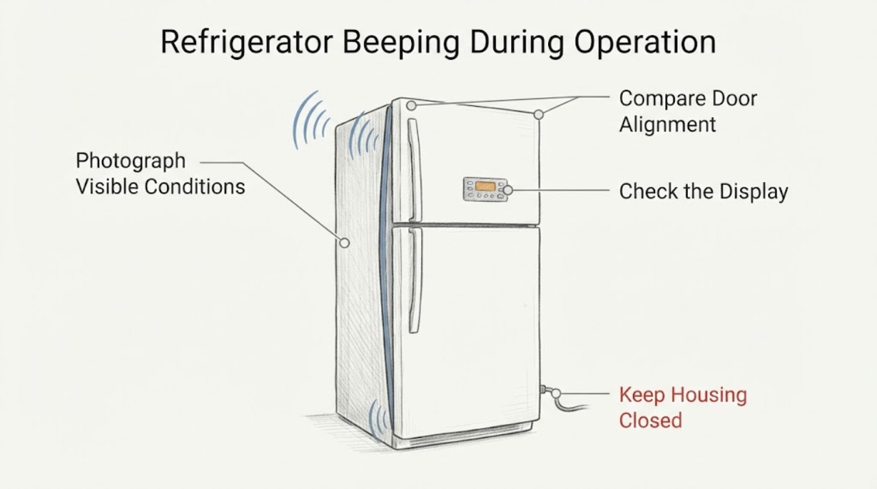 Refrigerator Beeping During Operation