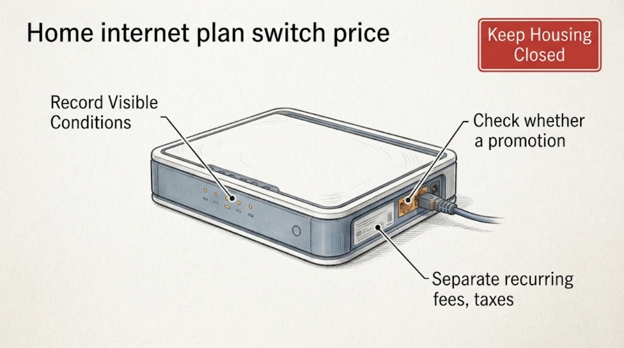 Home internet plan switch price