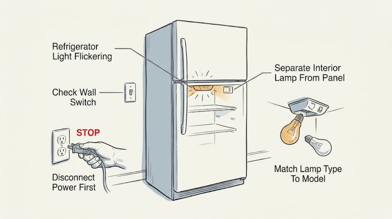 Refrigerator Light Flickering