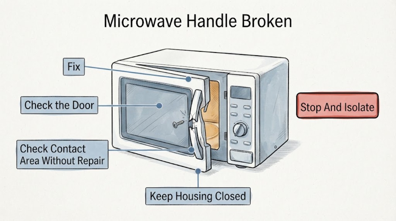 Microwave Handle Broken | Fix