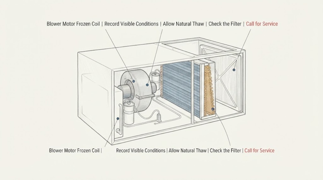 Blower Motor Frozen Coil