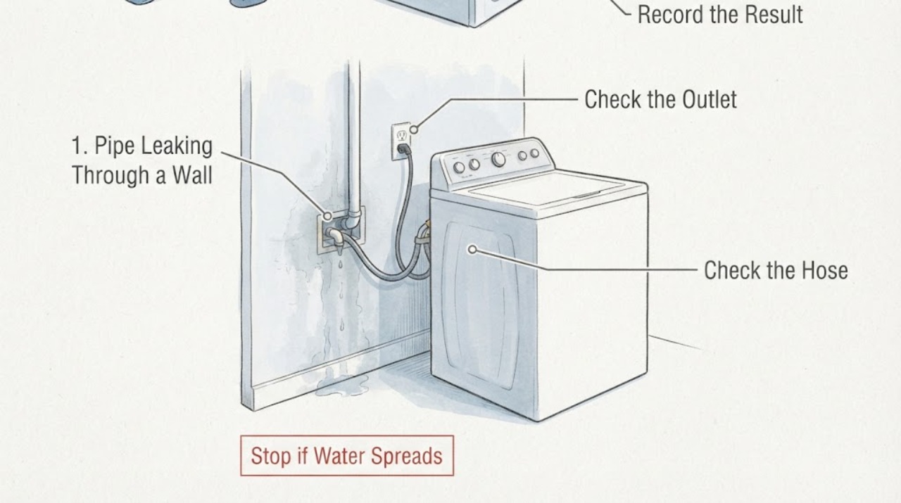Pipe Leaking Through a Wall