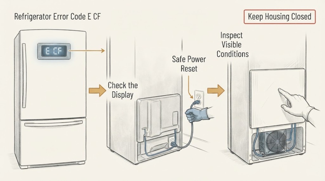 Refrigerator Error Code E CF