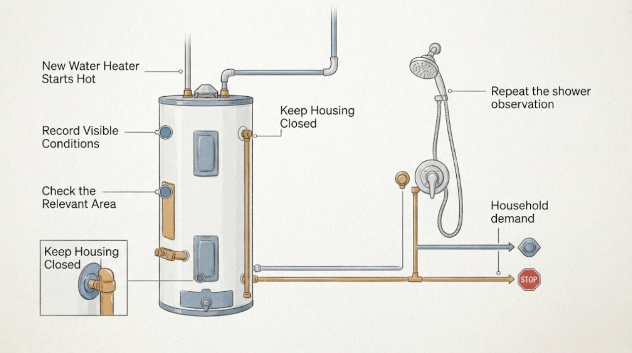 New Water Heater Starts Hot