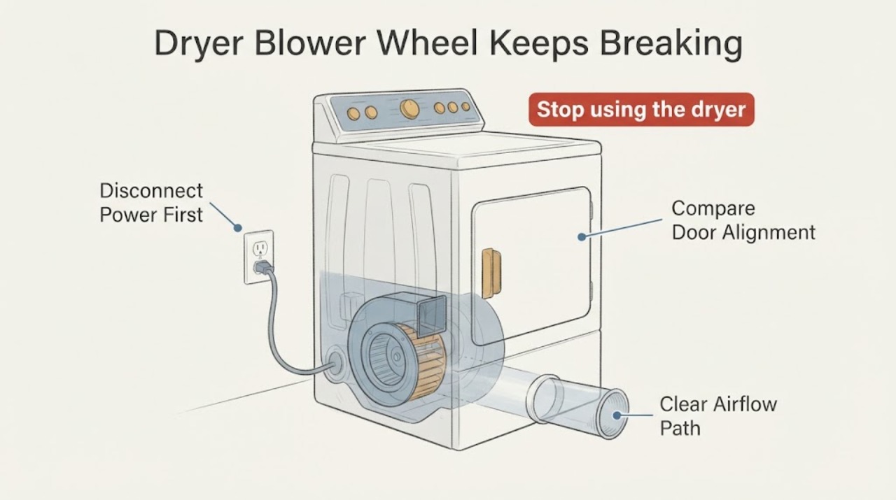 Dryer Blower Wheel Keeps Breaking