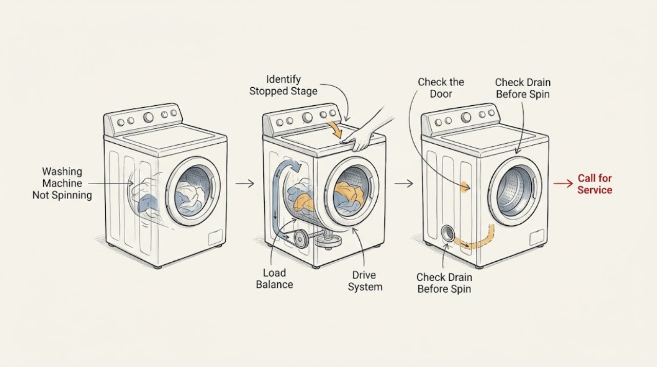 Washing Machine Not Spinning