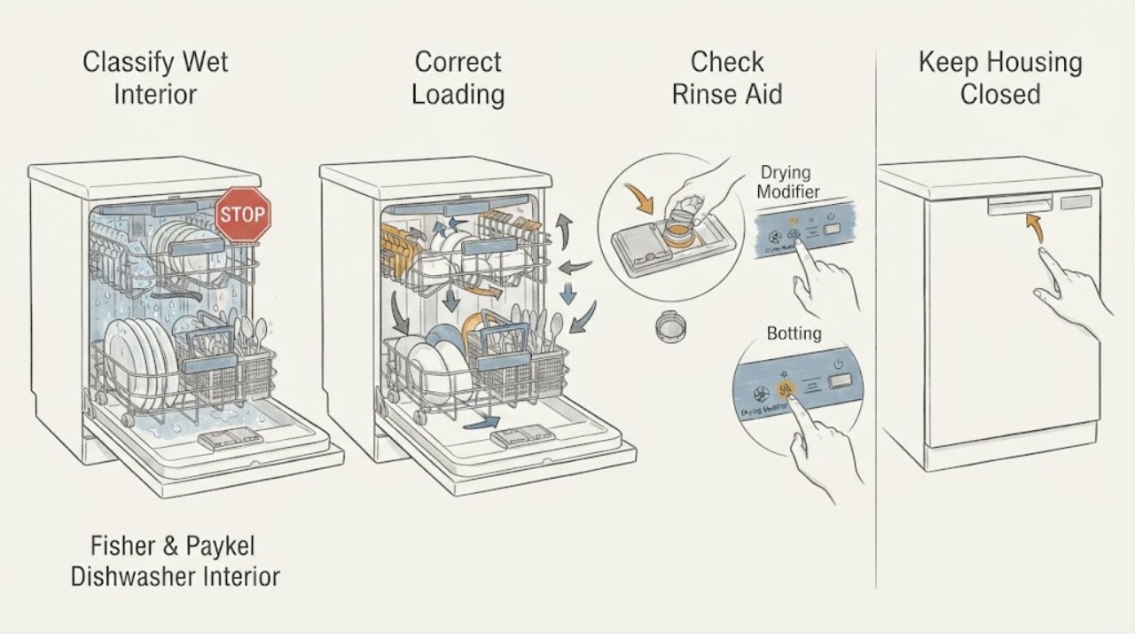 Fisher & Paykel Dishwasher Interior