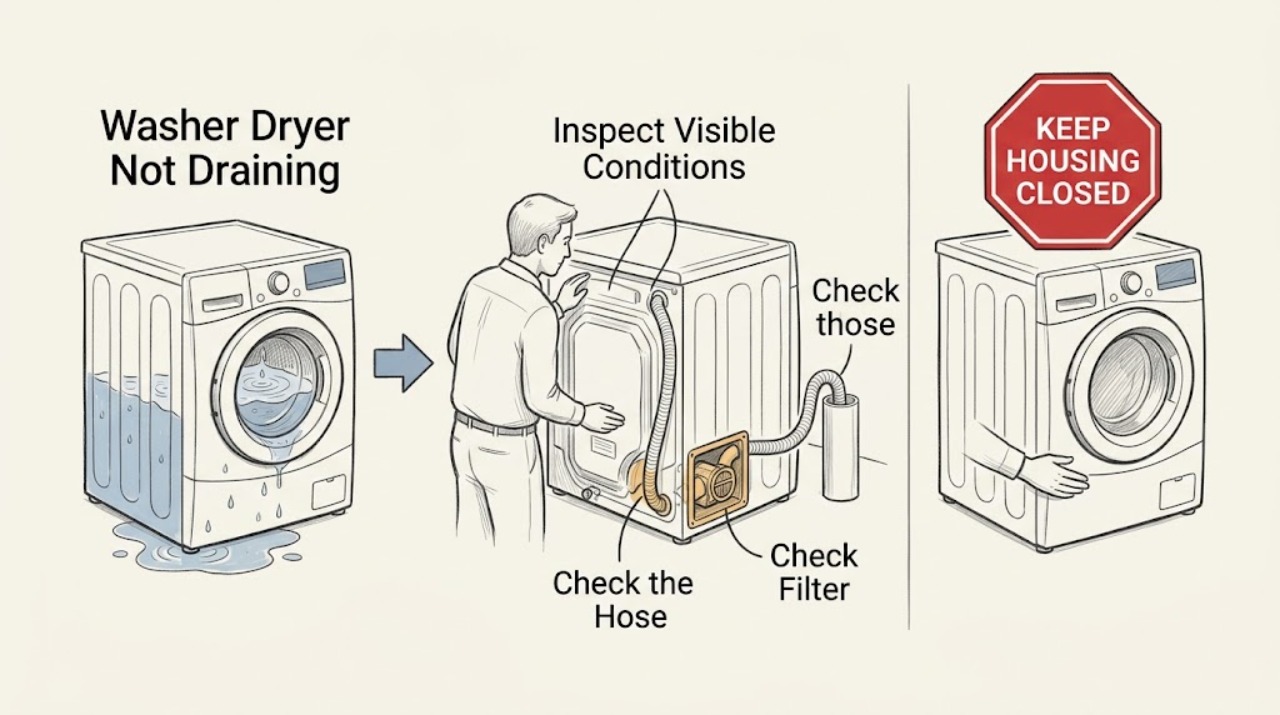 Washer Dryer Not Draining