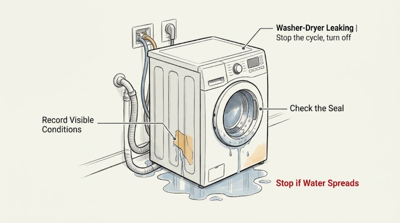 Washer-Dryer Leaking