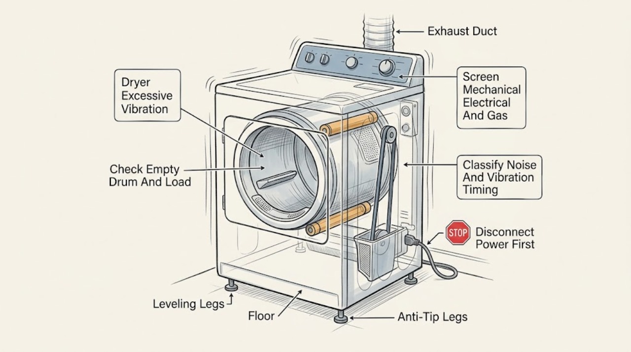 Dryer Excessive Vibration