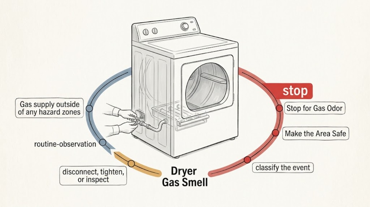 Dryer Gas Smell