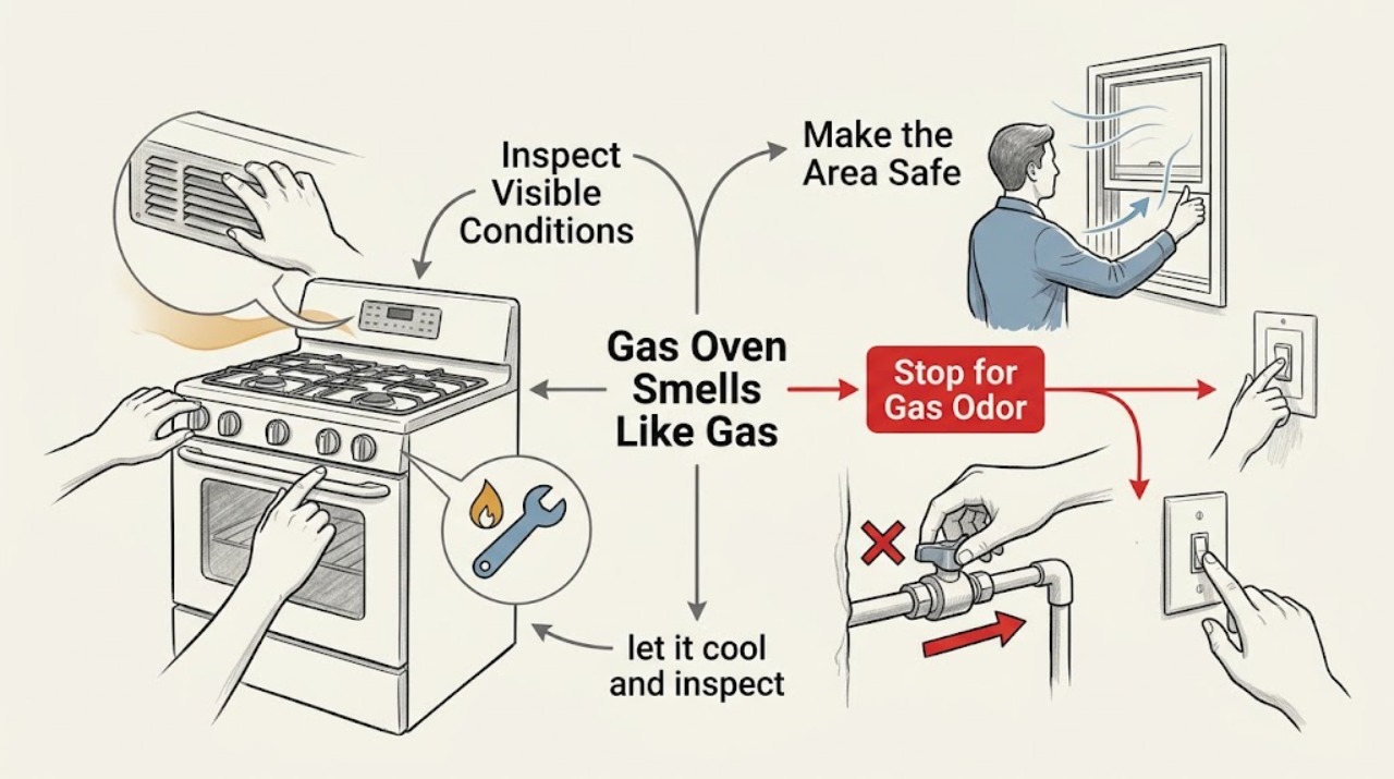 Gas Oven Smells Like Gas
