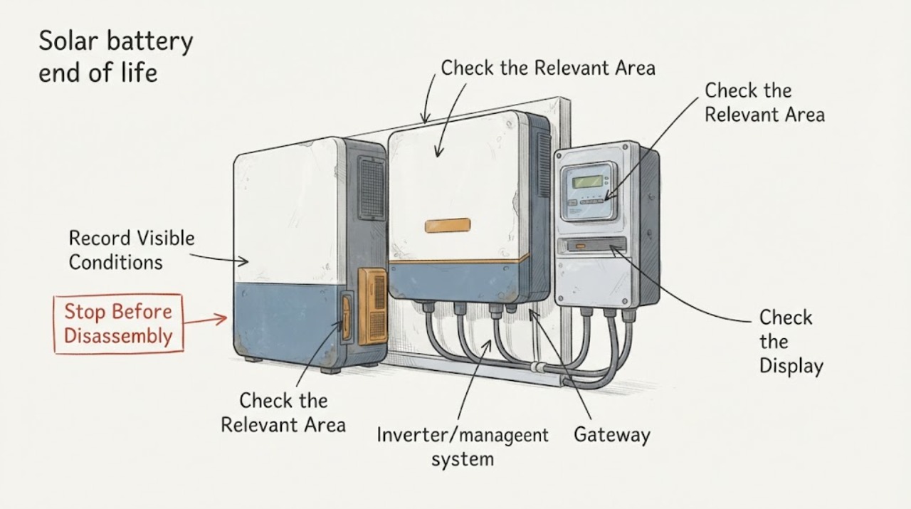 Solar battery end of life