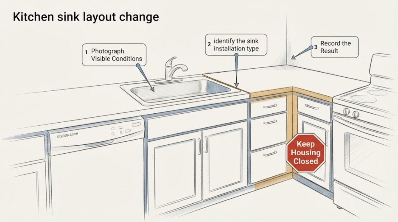 Kitchen sink layout change