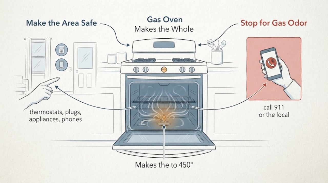 Gas Oven Makes the Whole