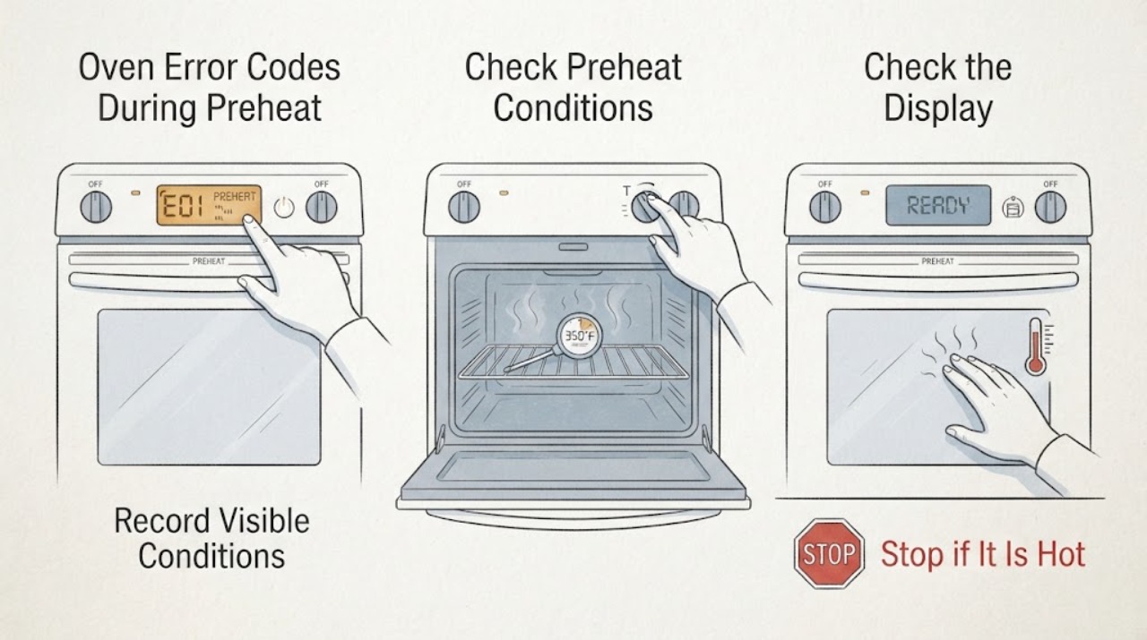Oven Error Codes During Preheat
