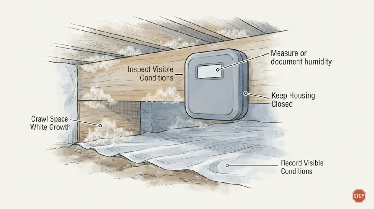 Crawl Space White Growth