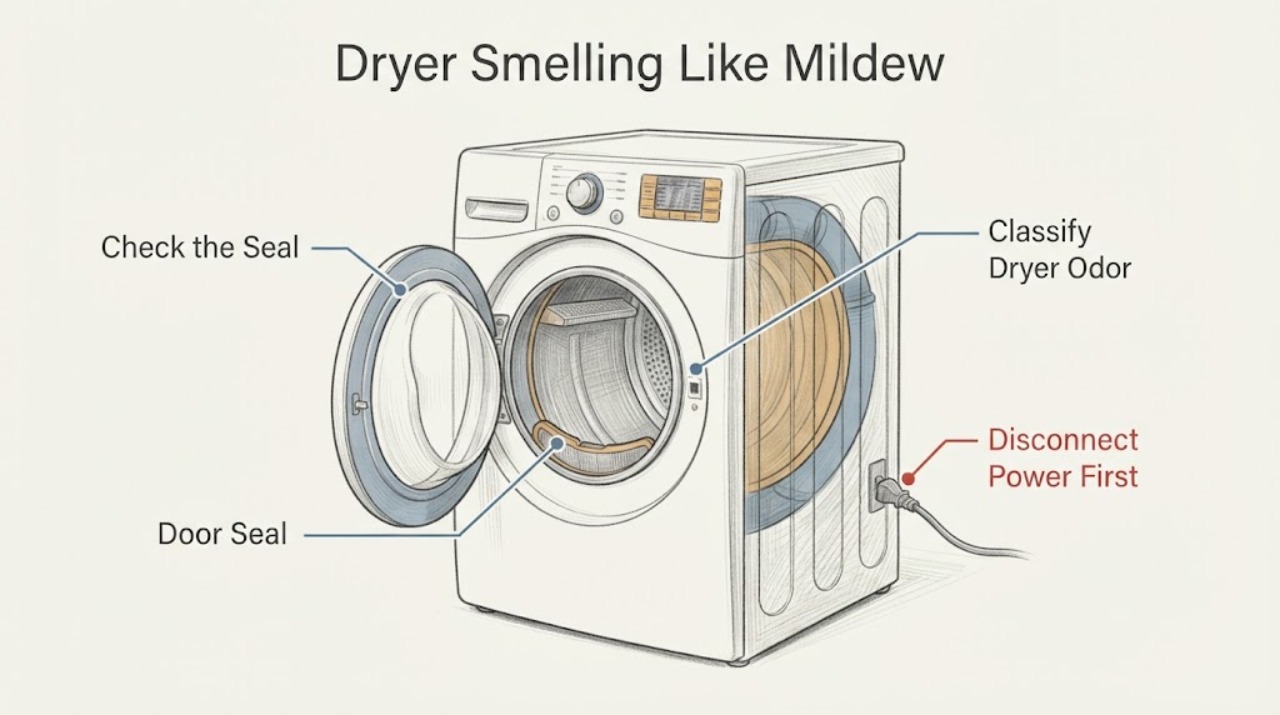 Dryer Smelling Like Mildew