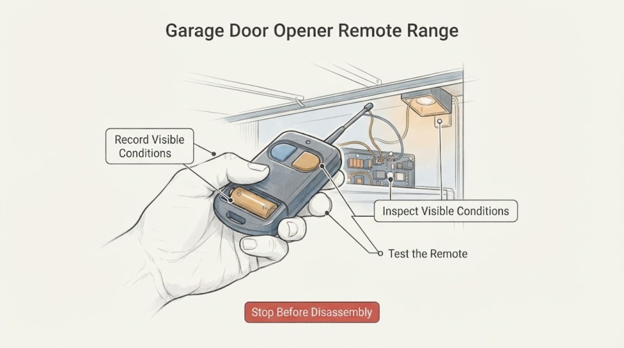 Garage Door Opener Remote Range