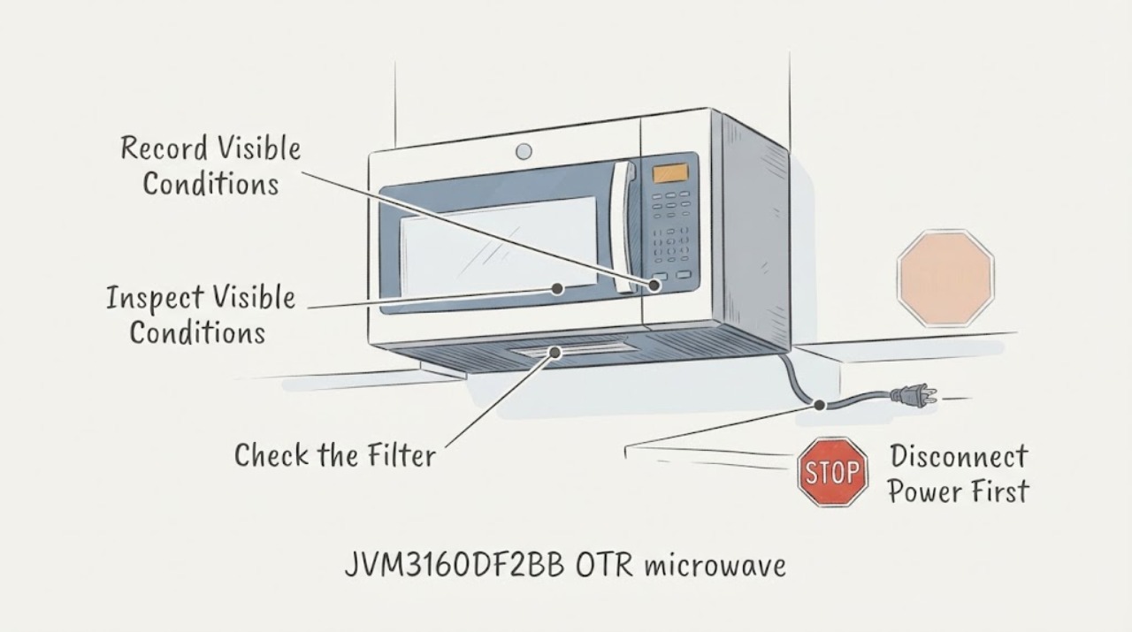 JVM3160DF2BB OTR microwave