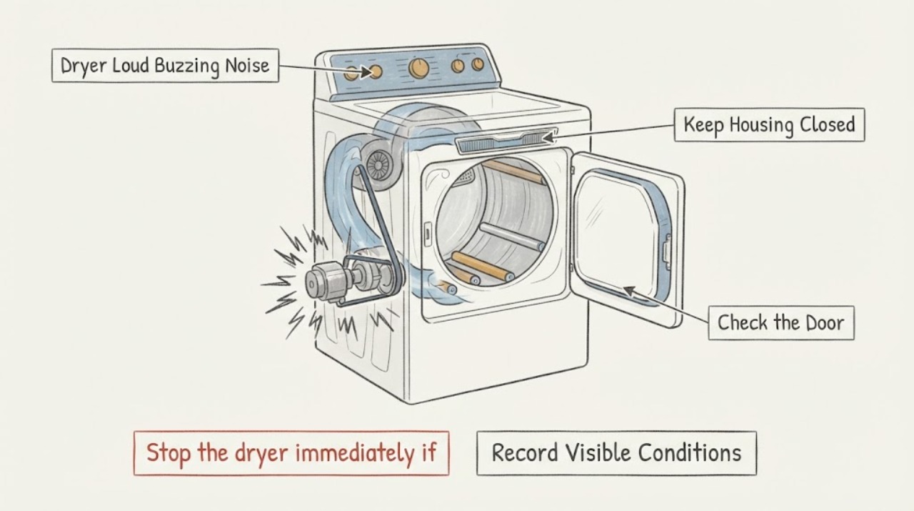 Dryer Loud Buzzing Noise