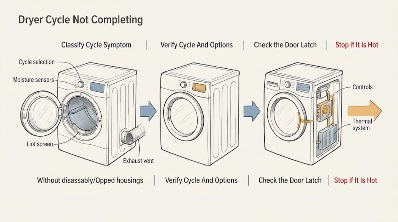 Dryer Cycle Not Completing
