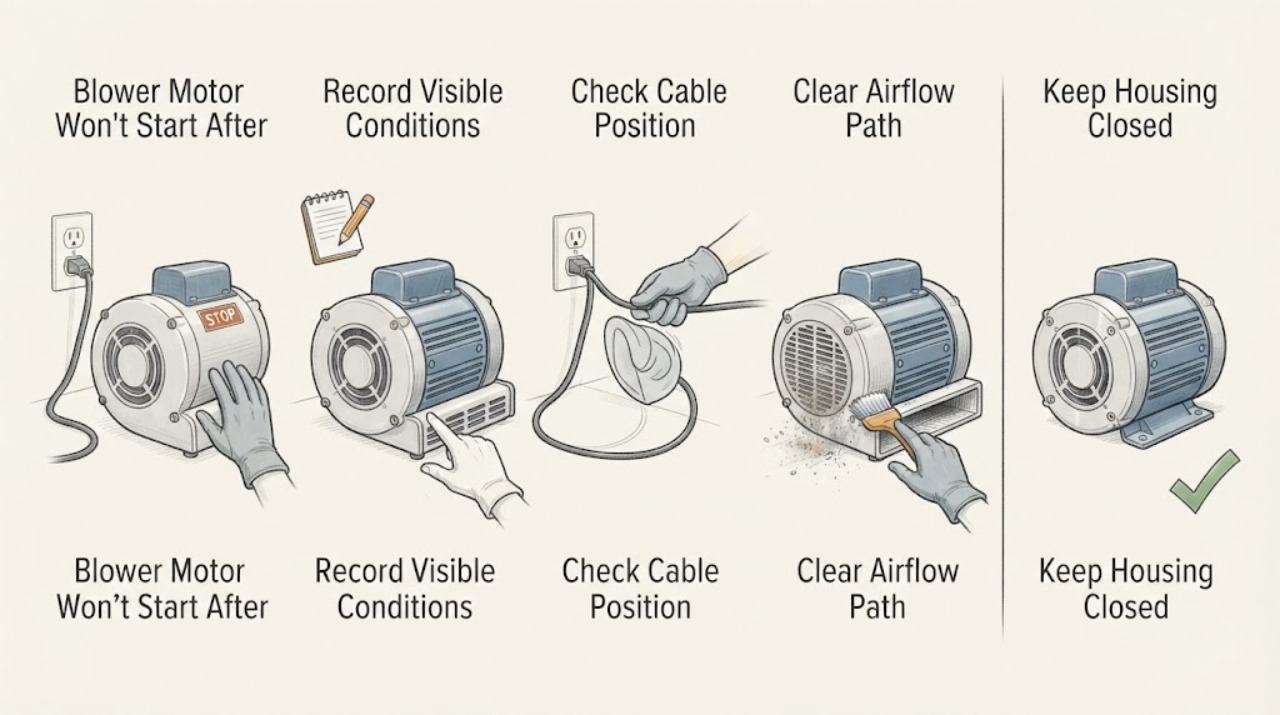 Blower Motor Won't Start After