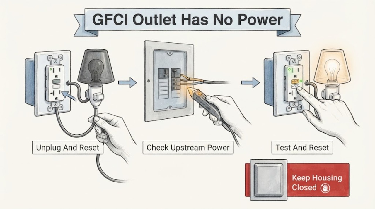 GFCI Outlet Has No Power