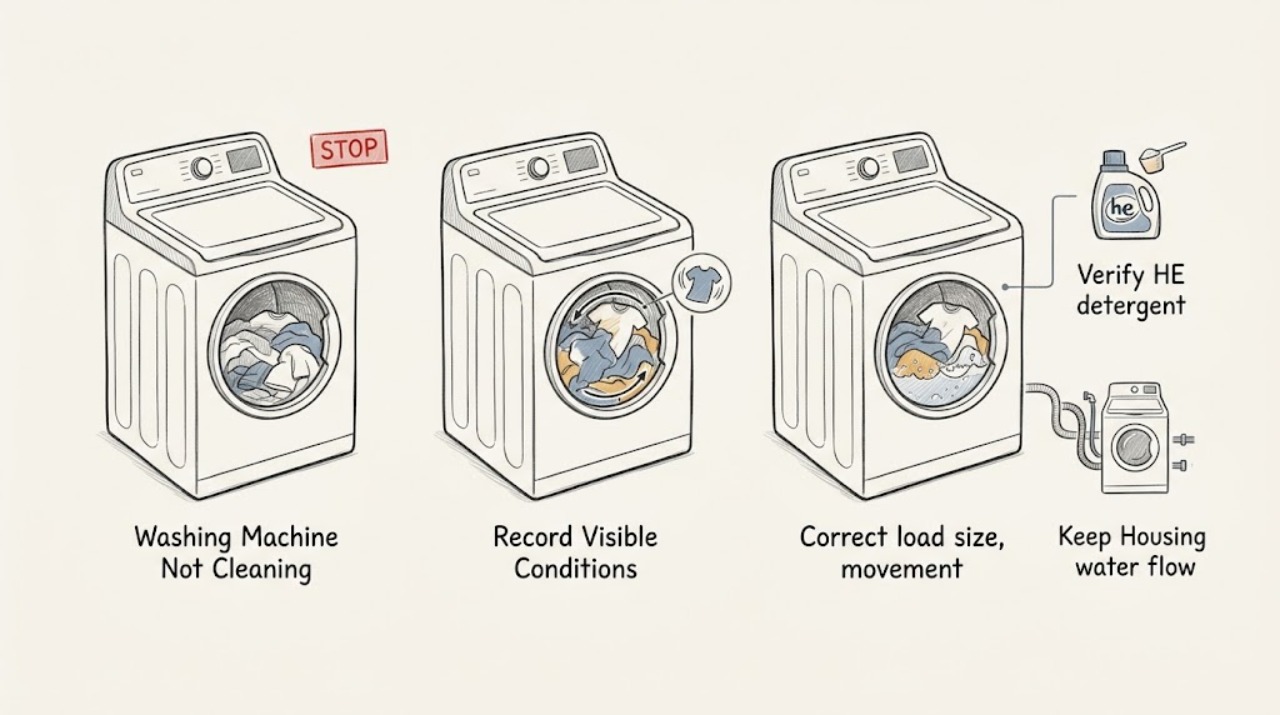 Washing Machine Not Cleaning