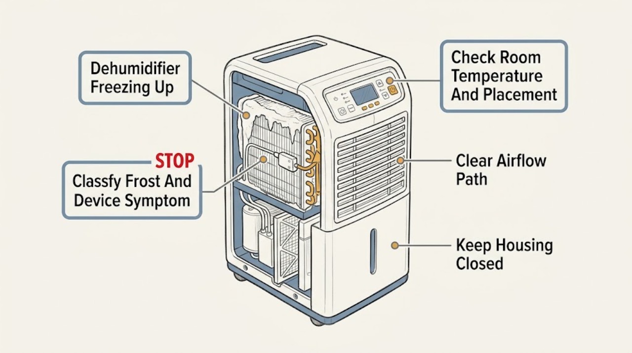 Dehumidifier Freezing Up