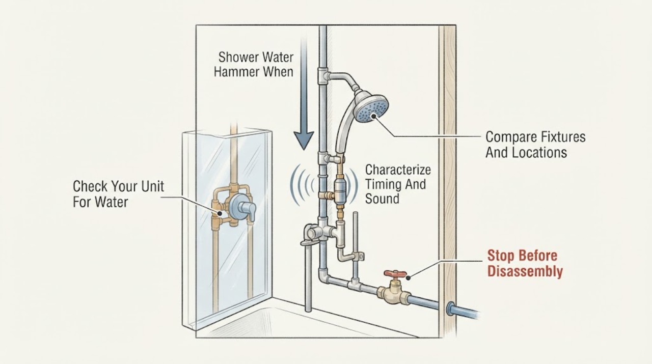 Shower Water Hammer When