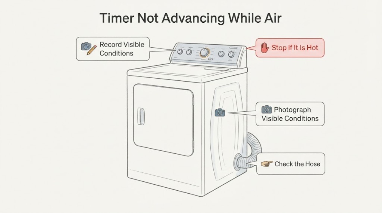 Timer Not Advancing While Air