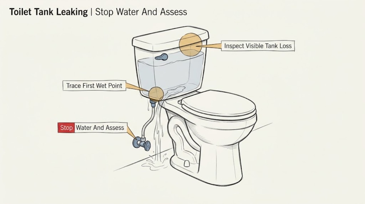 Toilet Tank Leaking