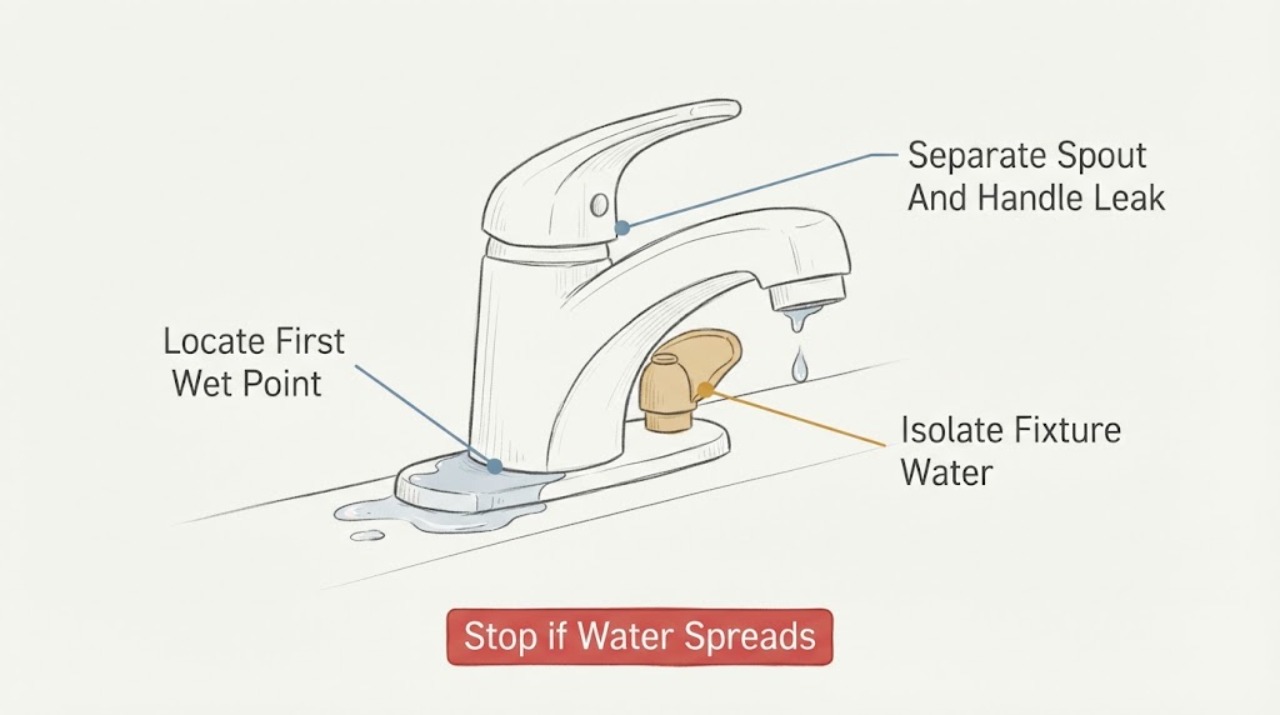 Leaking faucet