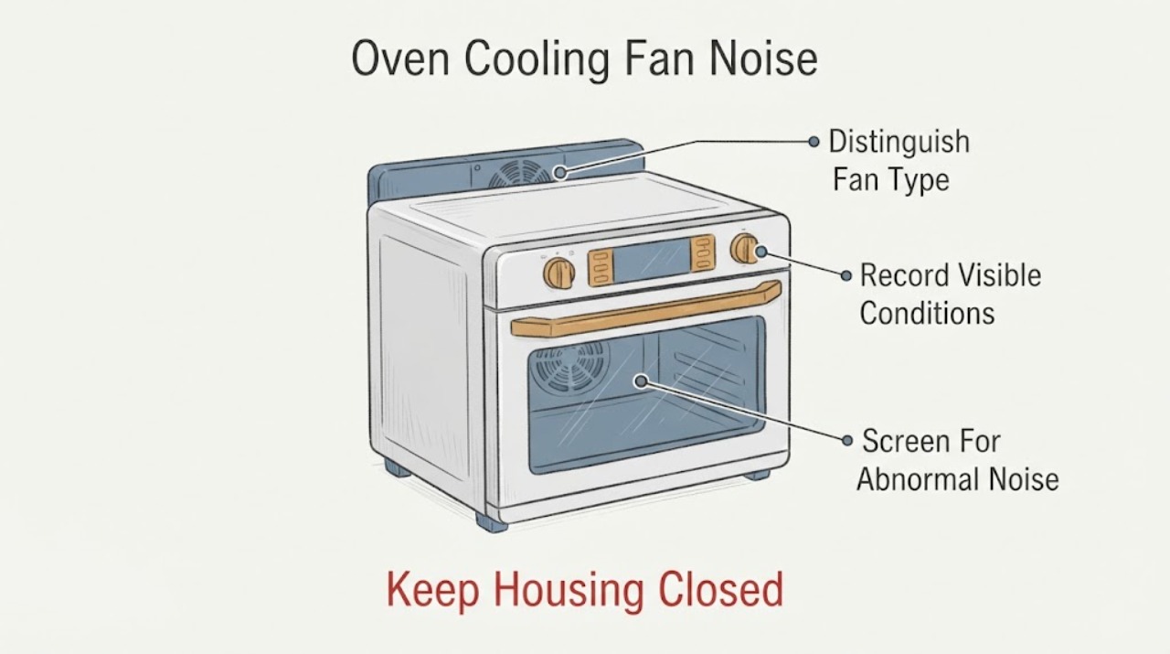 Oven Cooling Fan Noise