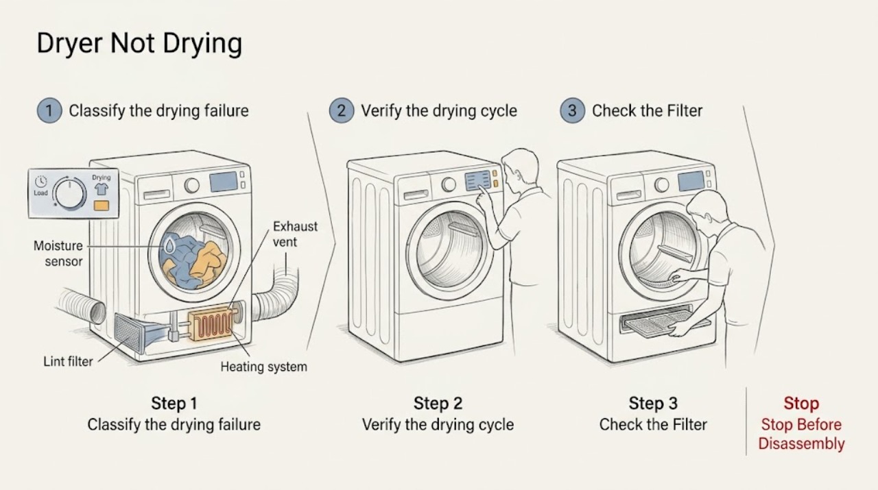 Dryer Not Drying