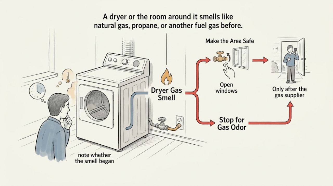 Dryer Gas Smell