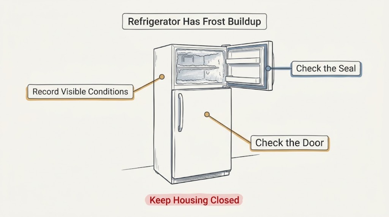 Refrigerator Has Frost Buildup
