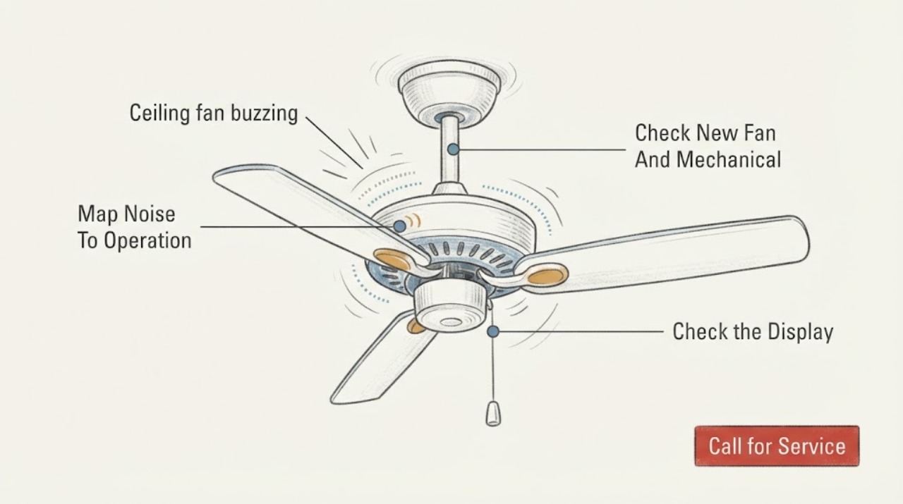Ceiling fan buzzing