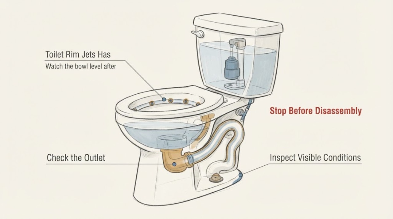 Toilet Rim Jets Has