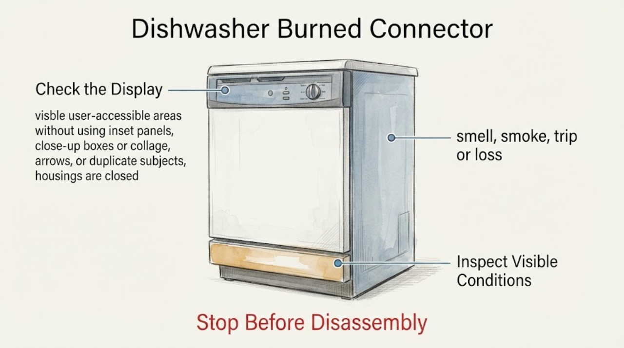 Dishwasher Burned Connector
