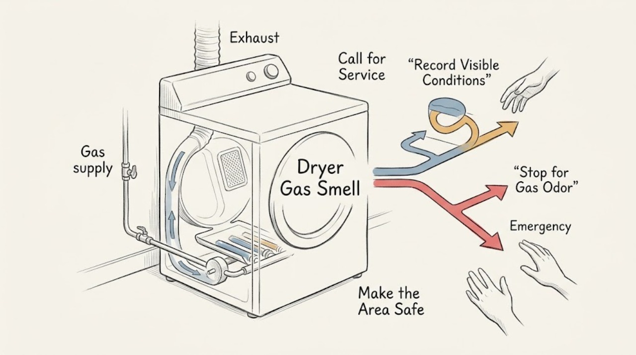 Dryer Gas Smell