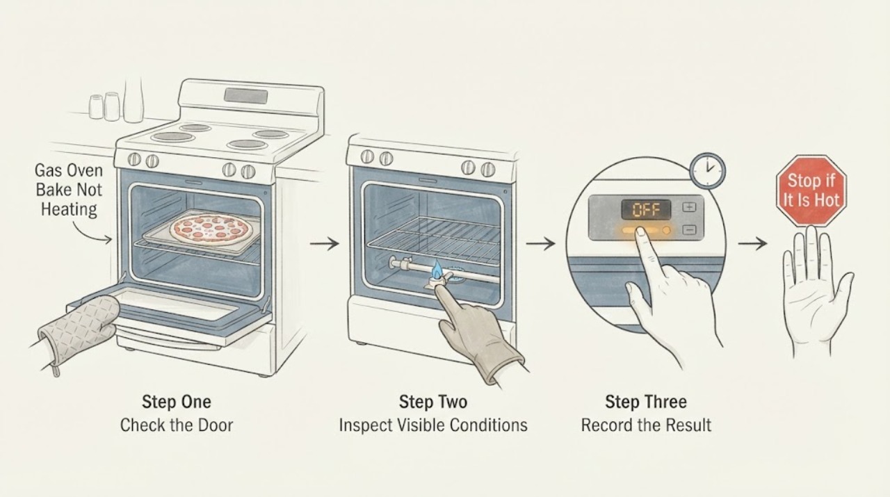 Gas Oven Bake Not Heating