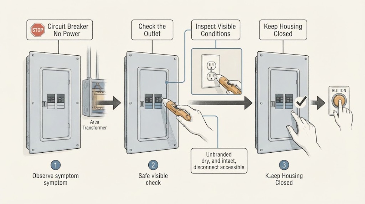 Circuit Breaker No Power