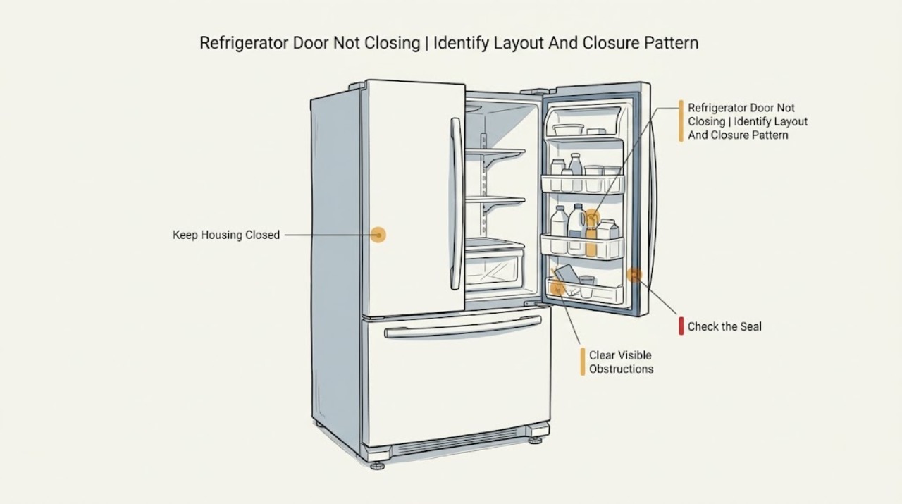 Refrigerator Door Not Closing