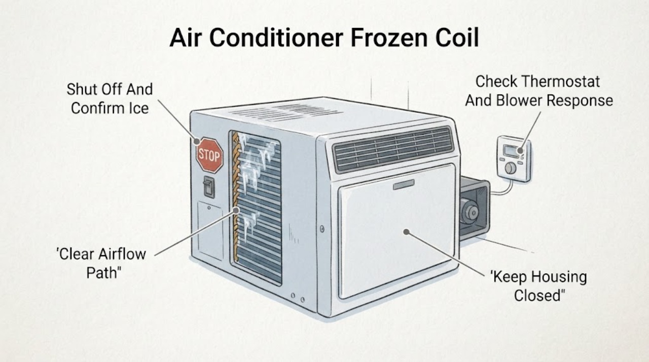 Air Conditioner Frozen Coil