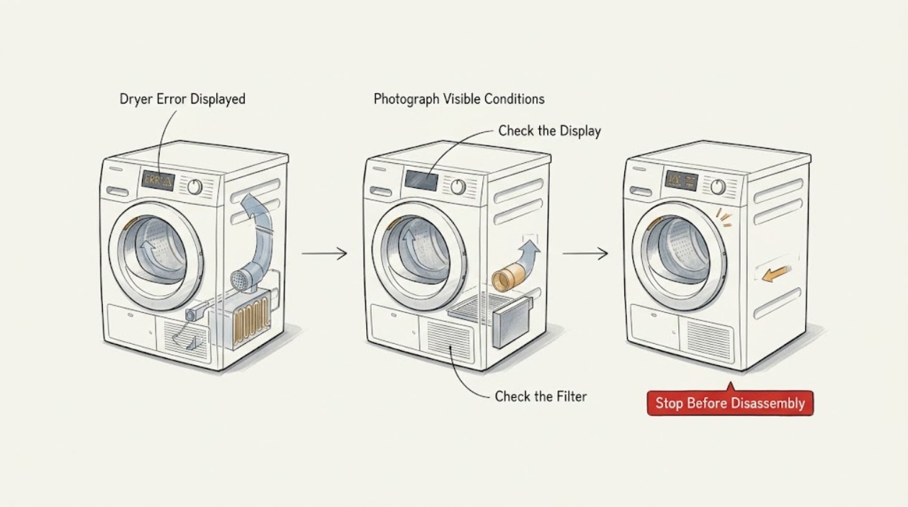 Dryer Error Displayed